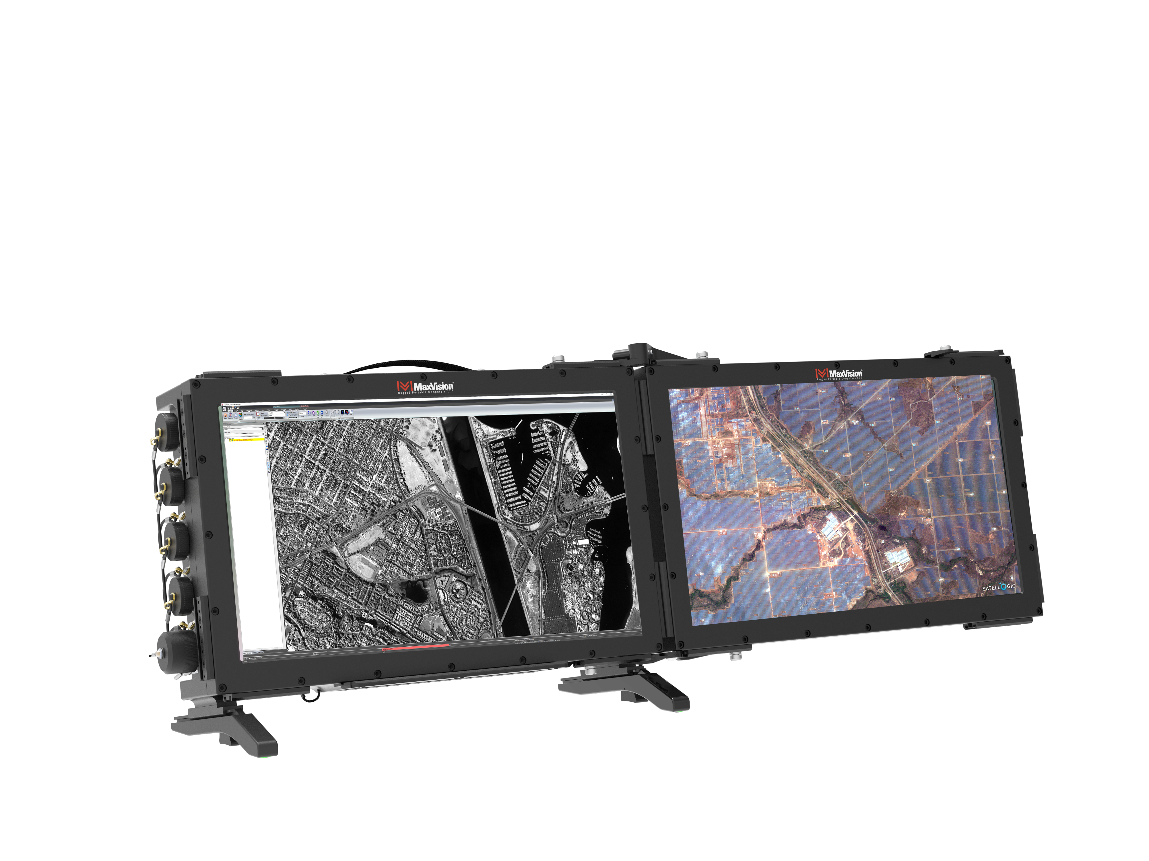 MesaPac® 8001CP MIL-STD Multiscreen Portable Workstation - Certified Computing Performance for Demanding Field Operations.